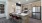 Kitchen island and fridge 